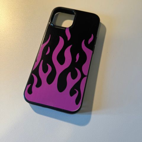 iPhone 13 mini deksel med lilla flammer