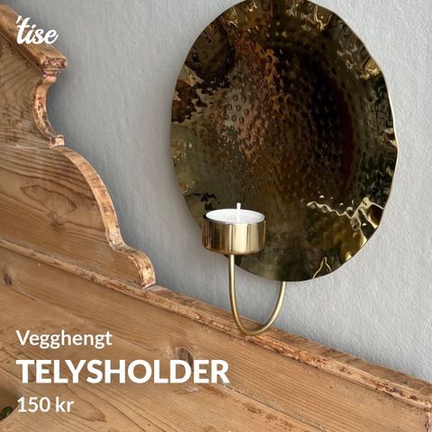 Vegghengt telysholder