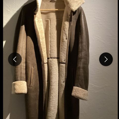 Saueskinnskåpe, shearling