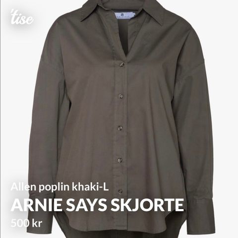 Allen Poplin shirt - Arnie Says - str.L - ubrukt