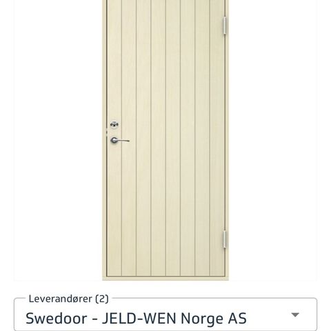 Swedoor bod dør 100x210 venstre