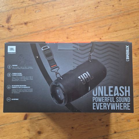 Selger en uåpnet JBL Extreme 3 bluetooth høytaler