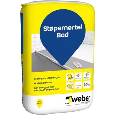 Weber Støpemørtel bad 2x20kg