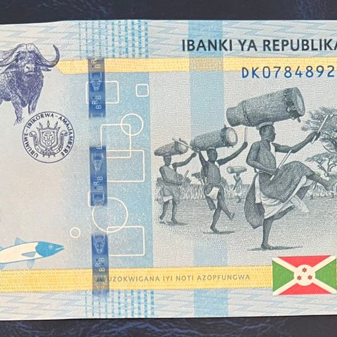 BURUNDI.  5000 FRANC. 2018. P-53b.  Kv. 0-