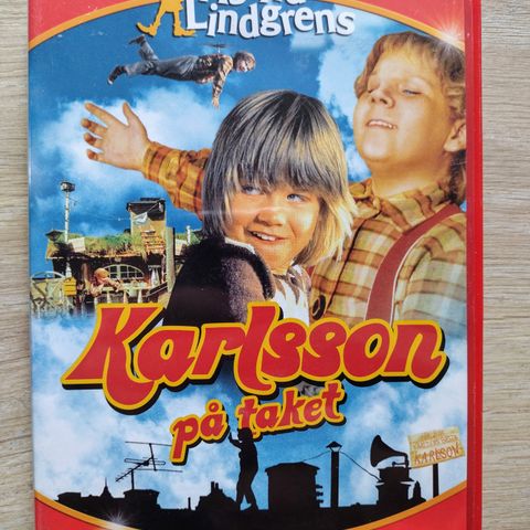 Dvd familiefilm. Astrid Lindgrens. Karlsson på taket. Norsk tale.