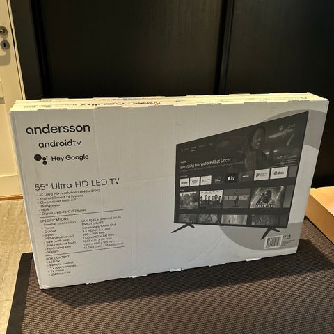 Ny/ uåpnet Andersson 55’’ Android TV