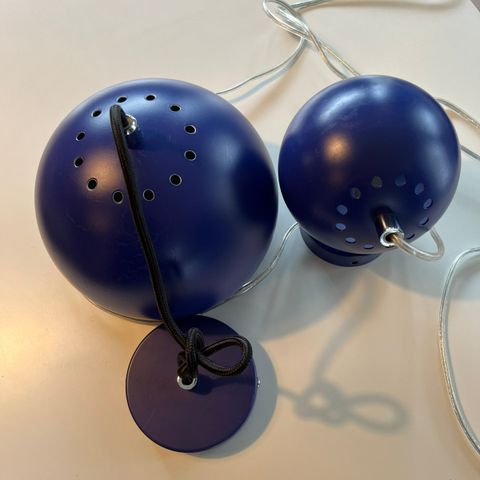 Ball pendellampe og vegglampe