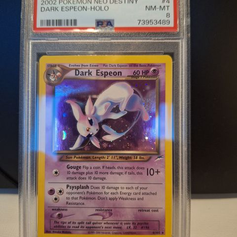 Pokemon-  Neo Destiny – Dark Espeon 2002 Holo #4