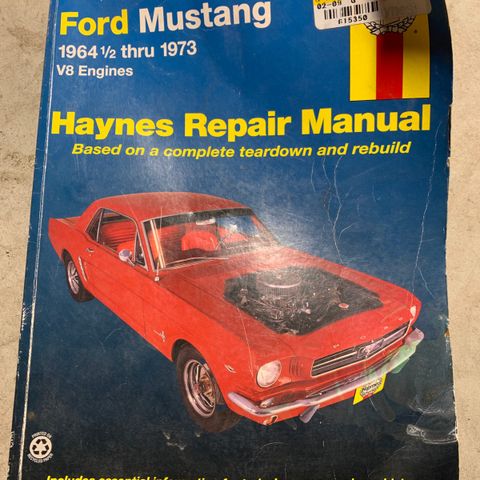 Manual Ford Mustang 1964 1/2 til 1974