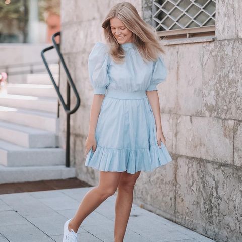 By Timo Victorian Organza smocking light blue.