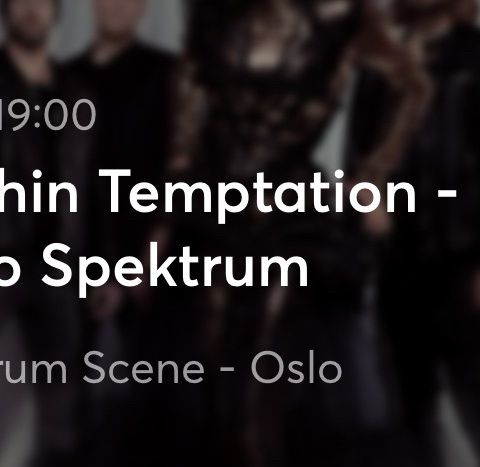 2 stk billetter til Within Temptation 08.10.24 i Oslo