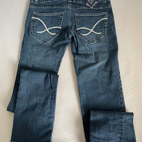 Vintage Y2k bukse med lavt liv/Bik Bok jeans 4ever Fritz