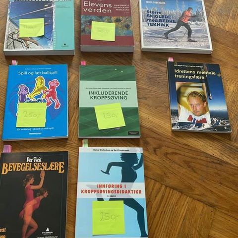 Pensum litteratur idrettsvitenskap/pedagogikk