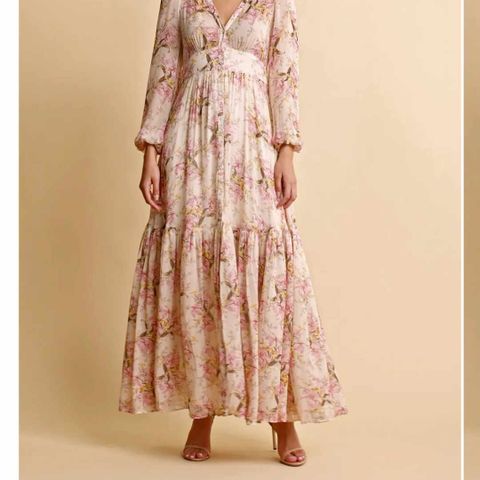 By Timo Georgette maxi dress Vintage