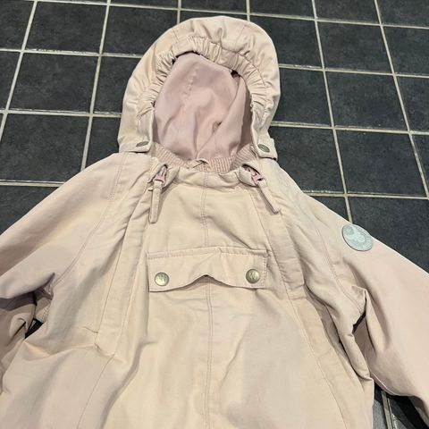 Wheat parkdress str 98 (lys/dus rosa)