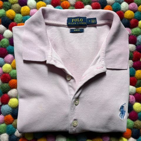 Polo Ralph Lauren pique, slim fit, rosa, Medium.