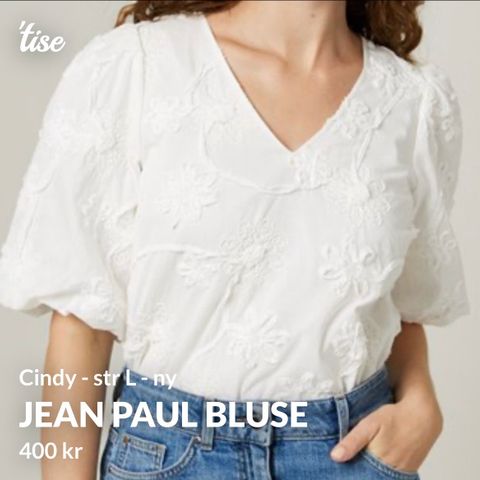 Cindy bluse - Jean Paul - str.L - ny