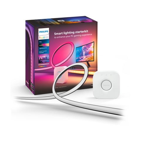 Philips Hue Play Gradient lightstrip til 24–27" skjermer med Hue bridge