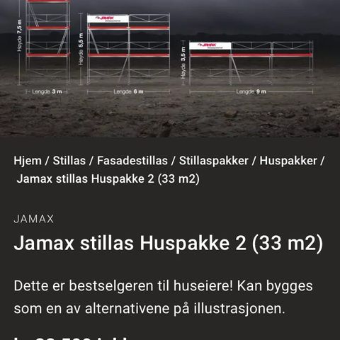 Jamax stillas hus pakke nr 2