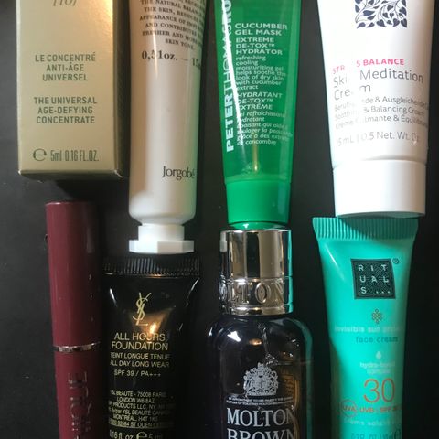 Samples/travel size *Sensai, Clarins, Lancome, Biotherm ++*