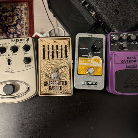 Bass Guitar Effect Pedals.