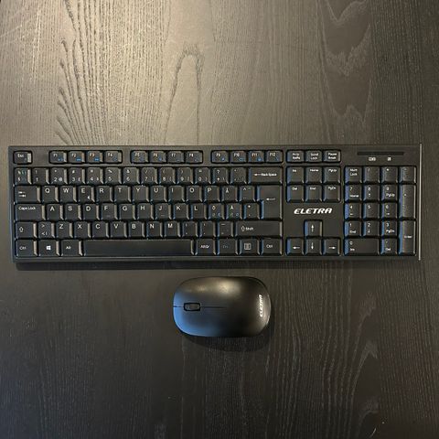 Eletra trådløs tastatur og mus