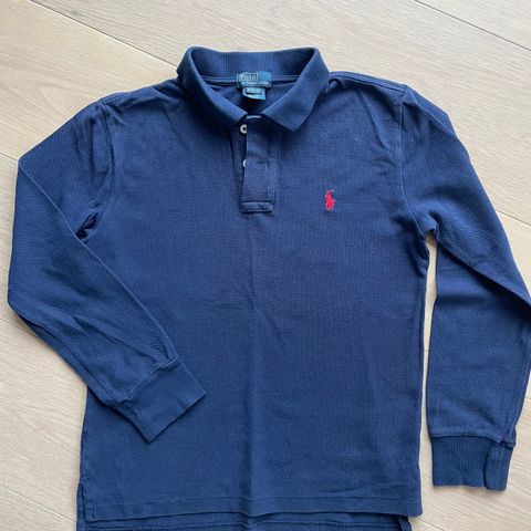 Polo Ralph Lauren langermet pique til gutt str. 10-12 år