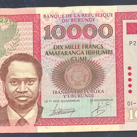 BURUNDI. 10 000 FRANC. 2006. P-43b. Kv. 1+/01