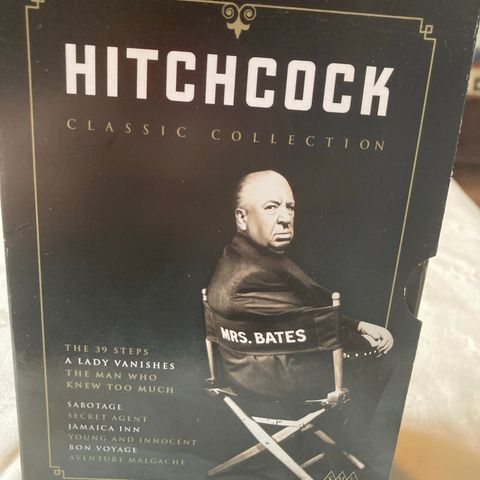 Hitchcock Classic collection (Norsk tekst) DVD