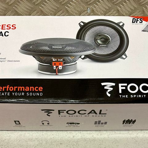 Focal Access 130AC 5’’ 130mm Høyttalere til bildører/hattehylle. Ubrukte, nye.