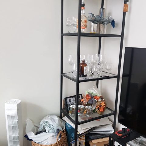 400 kr Vittsjö Ikea glasshylle