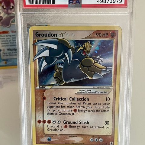 Pokemon kort: Groudon Goldstar PSA 1⭐️😍