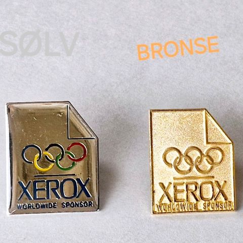 Pins: 4 XEROX OL-PINS (selges SAMLET)