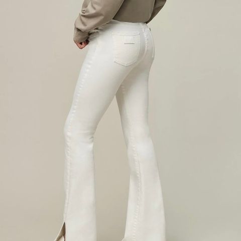 Lois Raval Split 6641 Split White denim jeans