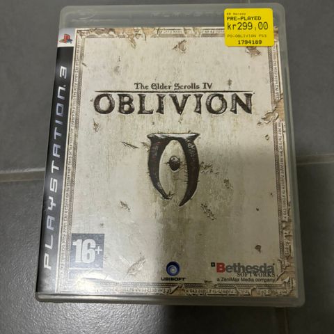 The Elder Scrolls 4 Oblivion til Playstation 3