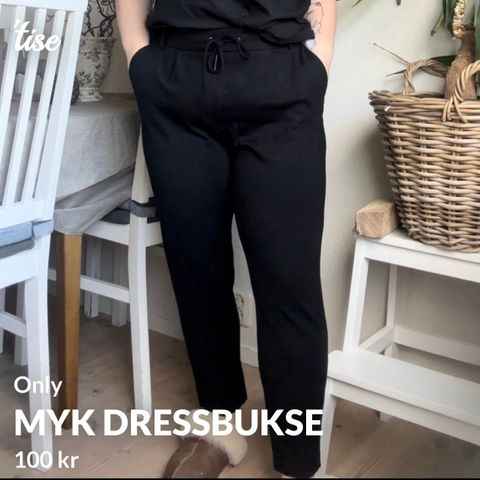 Myk dressbukse fra only