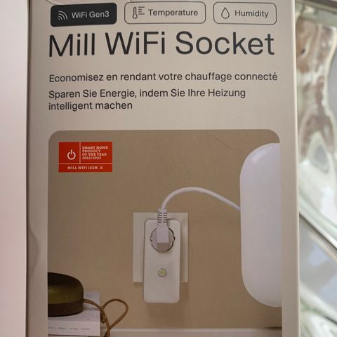 Mill WiFi socket 3 smart termostat, plug-in