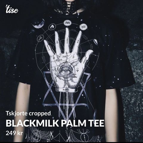 Blackmilk Palm Magic Big cropped tee.