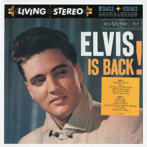 ELVIS IS BACK!  FTD 7" Cover  - Med Booklet  2X CD's  - Follow That Dream