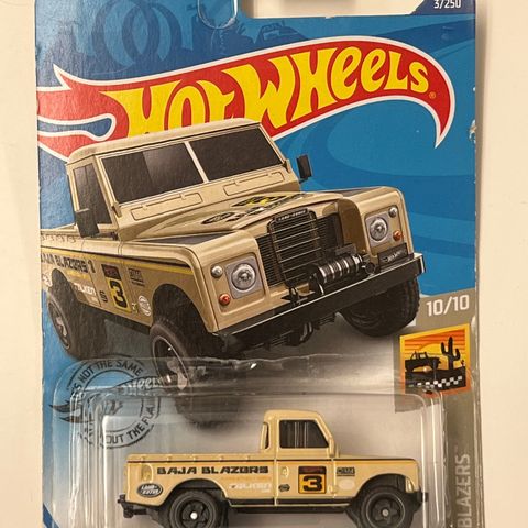 2020 Hot Wheels Land Rover Series III Pickup - Baja Blazers - GHG13