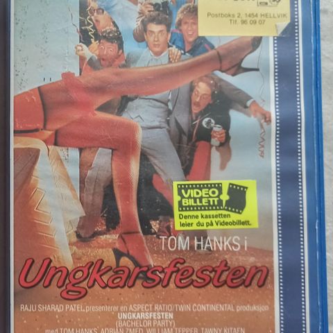 VHS film Big Box Ungkarsfesten (1984)