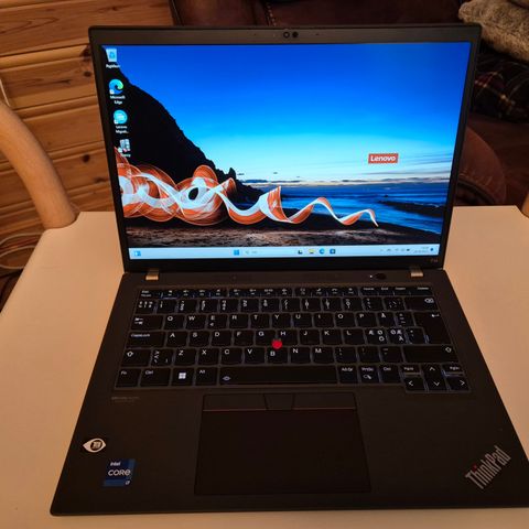 Lenovo Thinkpad T14 Gen3,i7-1255u 10core,32GB RAM 512GB SSD SOM NY OG LITE BRUKT