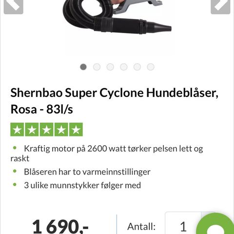 Shernbao Super Cyclone hundeblåser