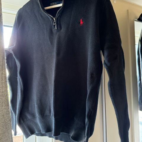 polo half zip genser str M