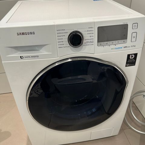 Samsung vaskemaskin digital inverter 9kg