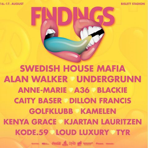 2 stk FESTIVALPASS FINDINGS 18+