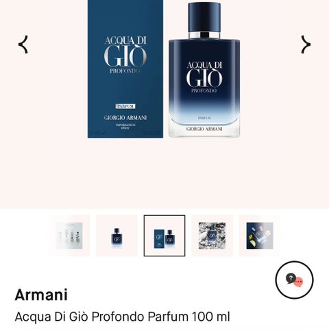 Armani Profondo parfum 100ml