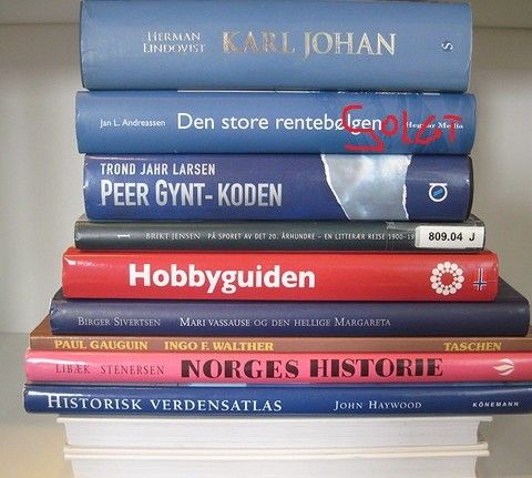 Bøker med diverse tema. Rabatt : 1/2 pris på bok nr. 2, 3 osv. Se bokomtaler.