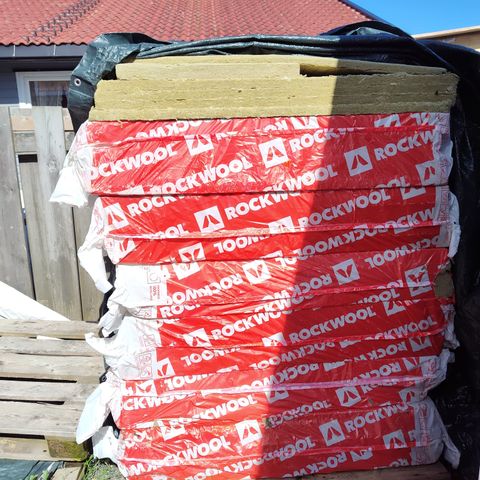 Rockwool trinnlydplater 5 pakker 25 mm og 1 pakke 50 mm