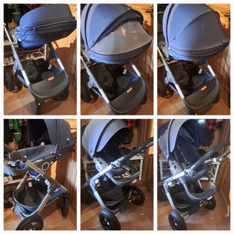 Stokke trailz vogn / barnevogn / emmaljunga paraply